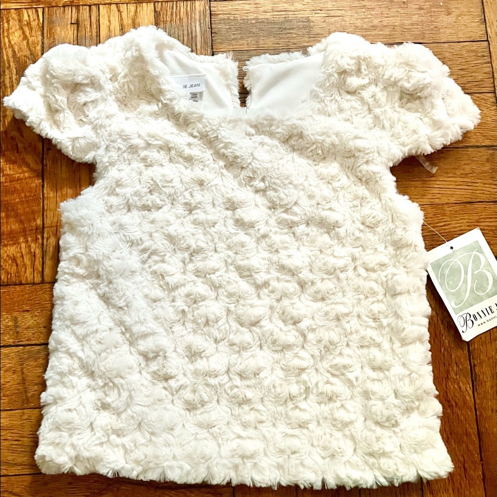 Bonnie Jean girls faux fur sweater